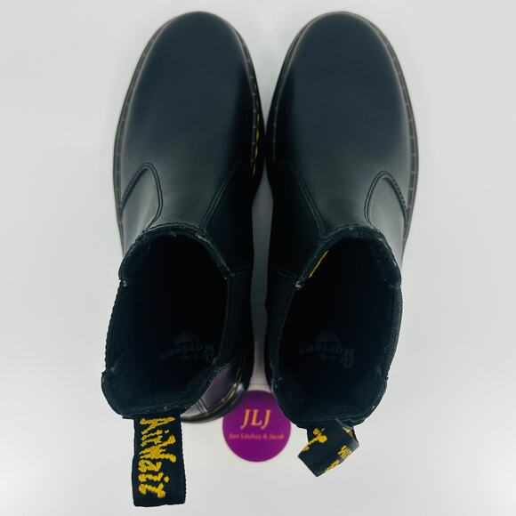 Dr. Martens Women's Dorrian Chelsea Black Leather Pull On Ankle Boots Size 6 - Picture 9 of 11